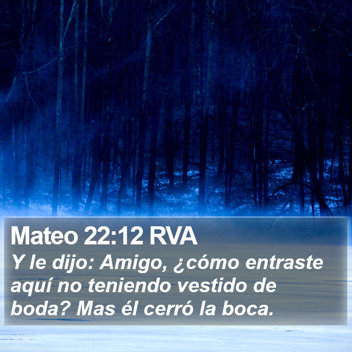 Mateo 22:12 RVA Bible Study