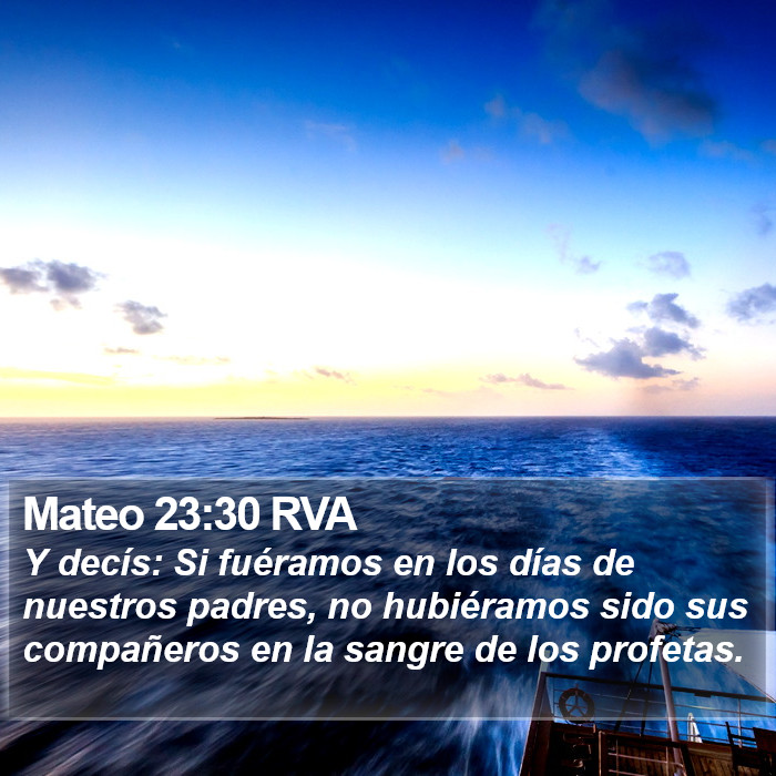 Mateo 23:30 RVA Bible Study