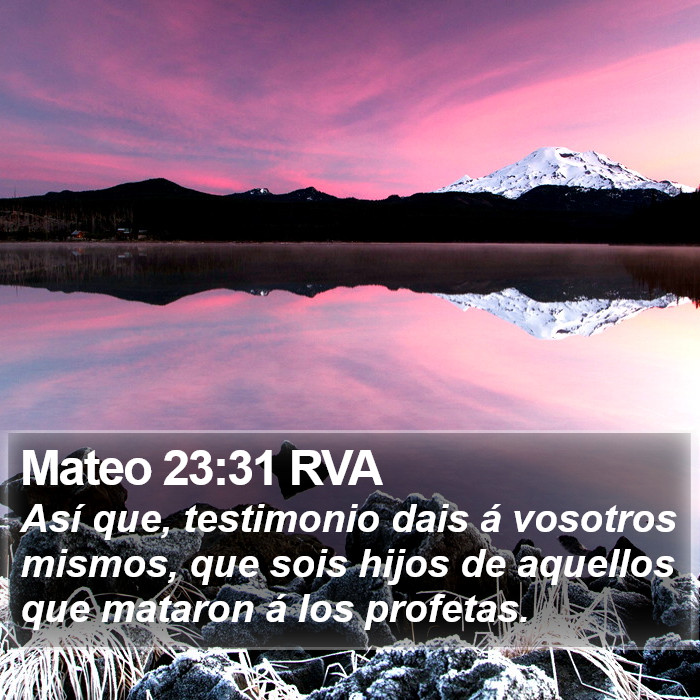 Mateo 23:31 RVA Bible Study