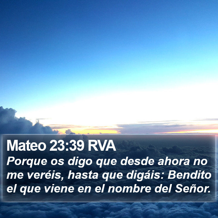 Mateo 23:39 RVA Bible Study