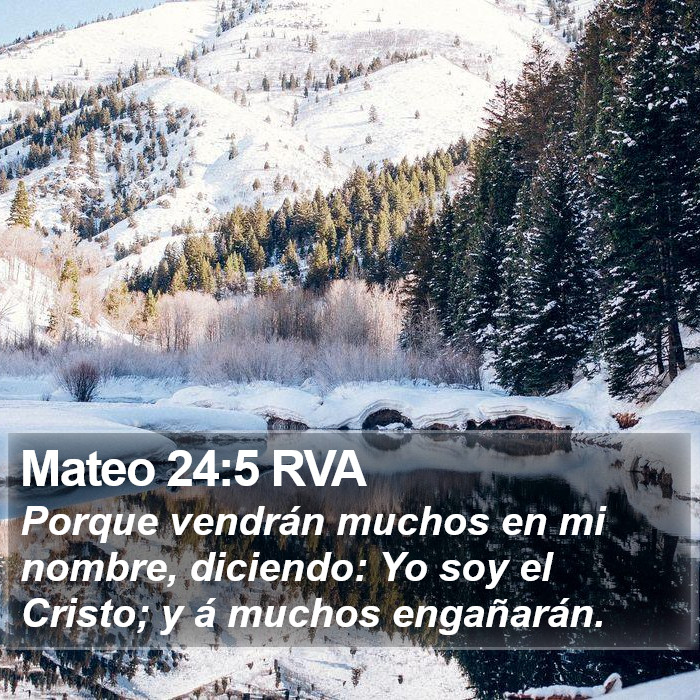 Mateo 24:5 RVA Bible Study