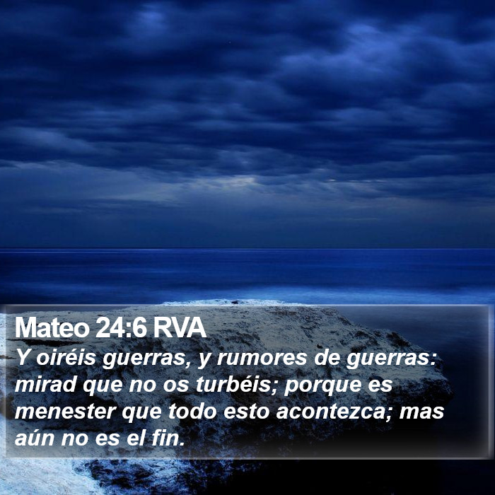 Mateo 24:6 RVA Bible Study