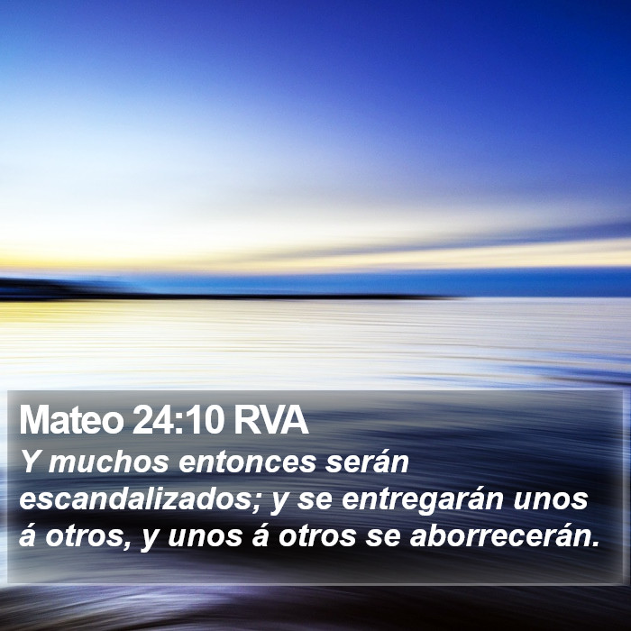 Mateo 24:10 RVA Bible Study