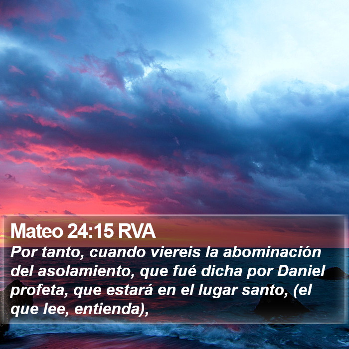 Mateo 24:15 RVA Bible Study