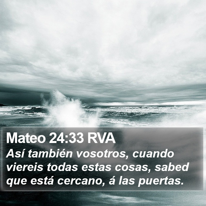 Mateo 24:33 RVA Bible Study