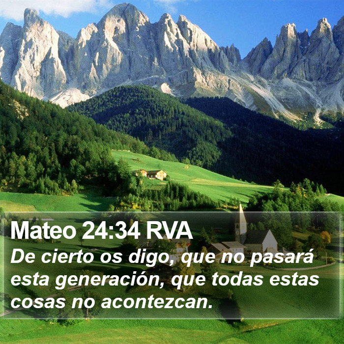 Mateo 24:34 RVA Bible Study