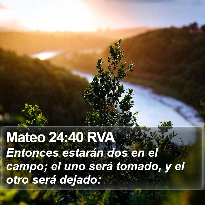 Mateo 24:40 RVA Bible Study