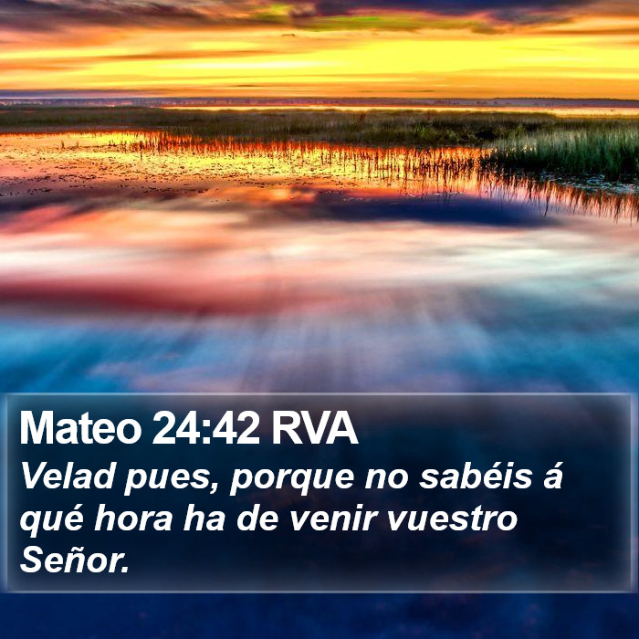 Mateo 24:42 RVA Bible Study