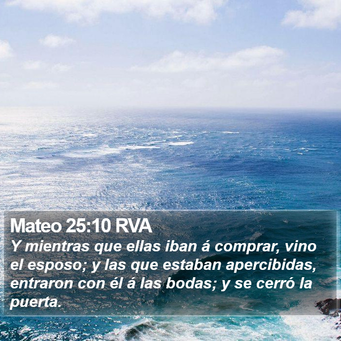 Mateo 25:10 RVA Bible Study