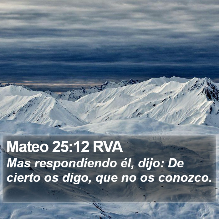 Mateo 25:12 RVA Bible Study