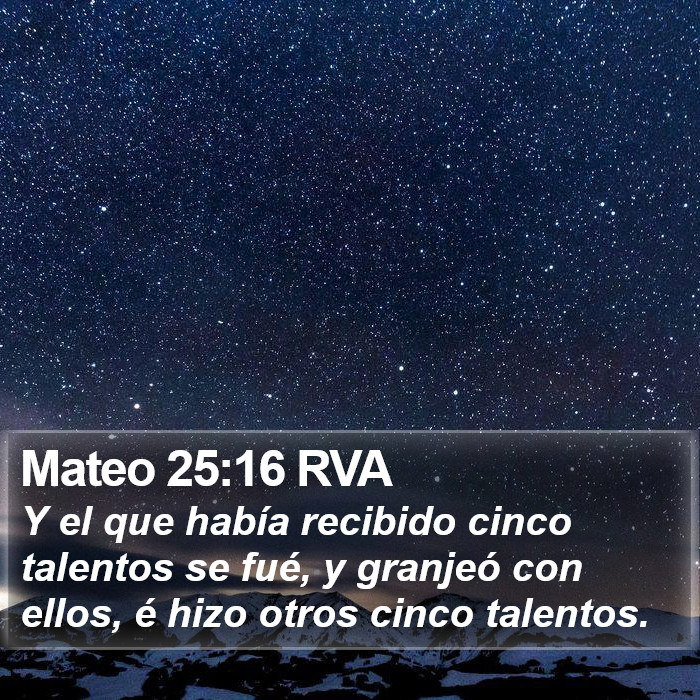 Mateo 25:16 RVA Bible Study