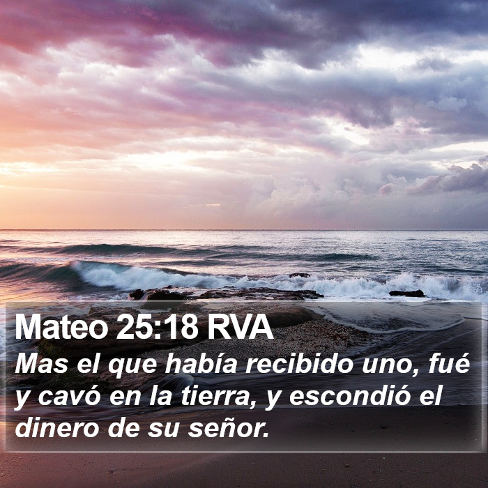 Mateo 25:18 RVA Bible Study