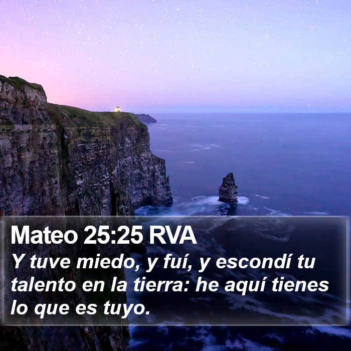Mateo 25:25 RVA Bible Study