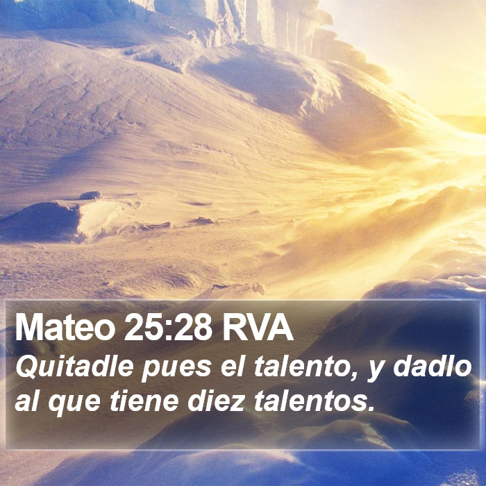 Mateo 25:28 RVA Bible Study