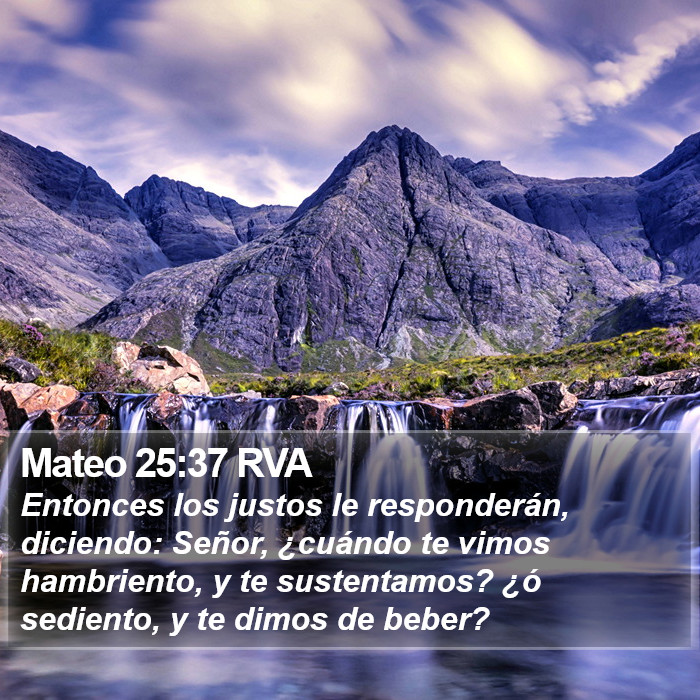 Mateo 25:37 RVA Bible Study