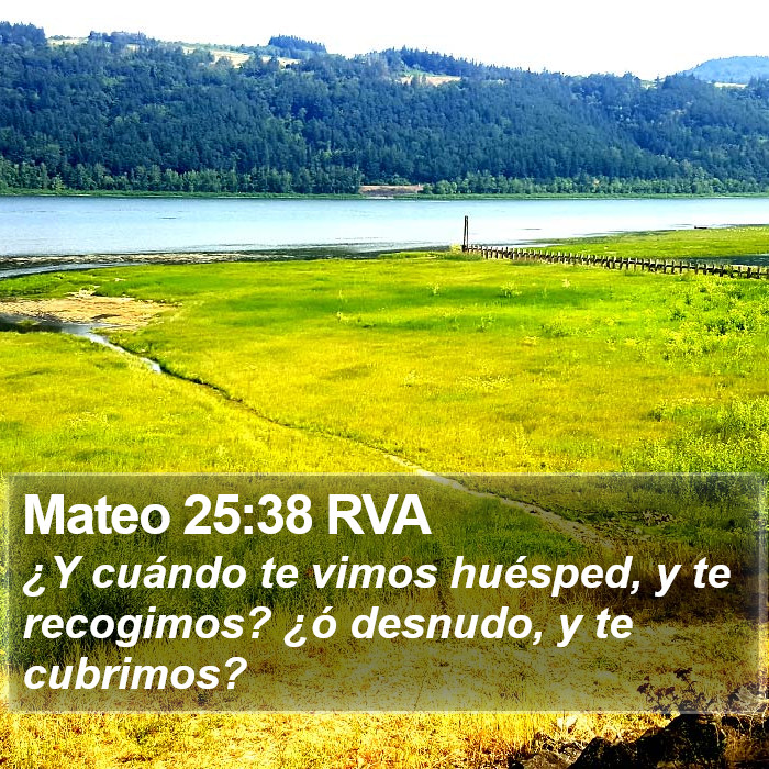 Mateo 25:38 RVA Bible Study