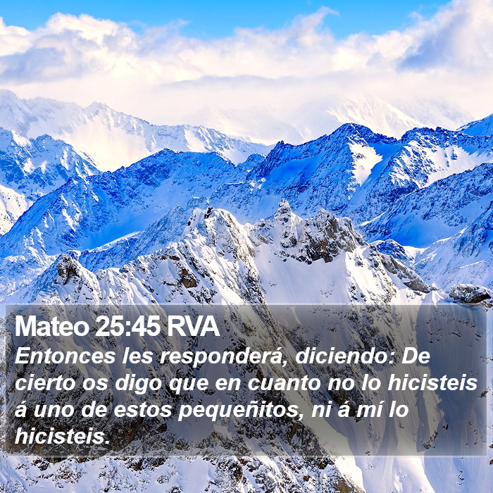 Mateo 25:45 RVA Bible Study