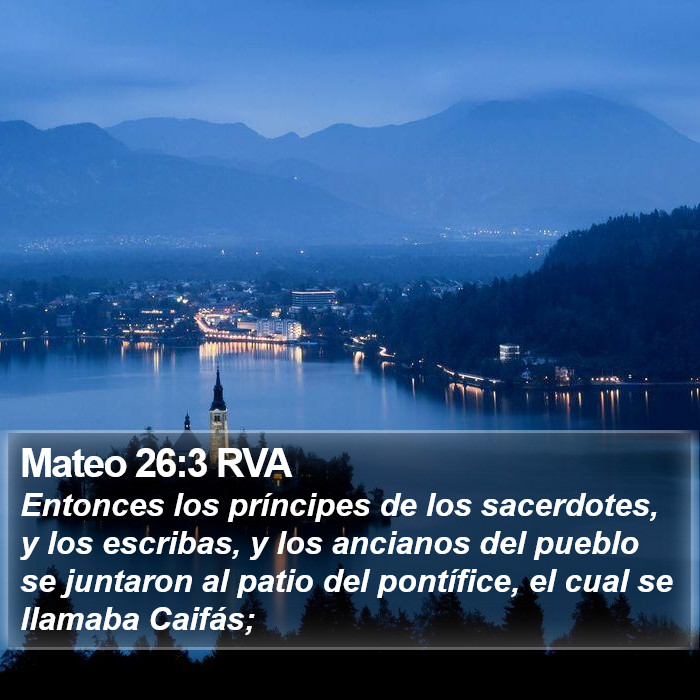 Mateo 26:3 RVA Bible Study