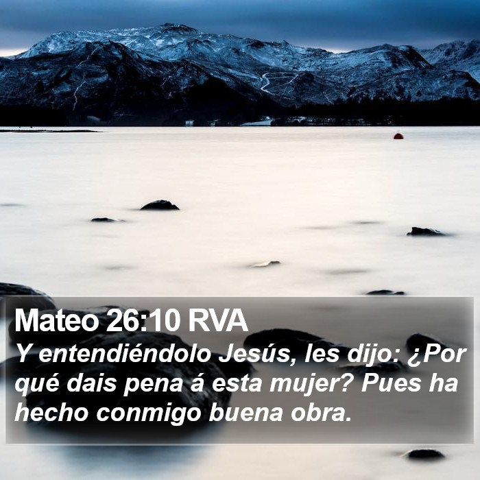 Mateo 26:10 RVA Bible Study