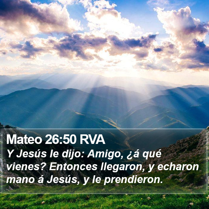 Mateo 26:50 RVA Bible Study