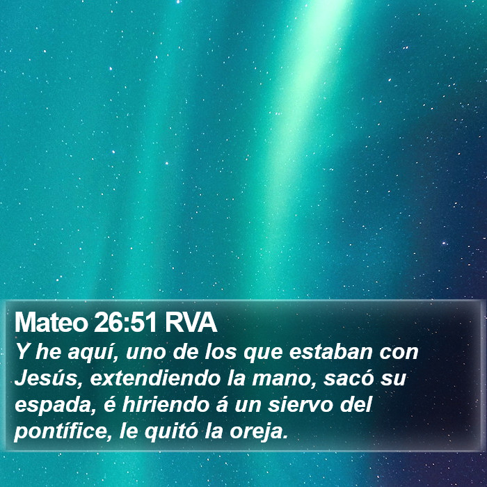 Mateo 26:51 RVA Bible Study