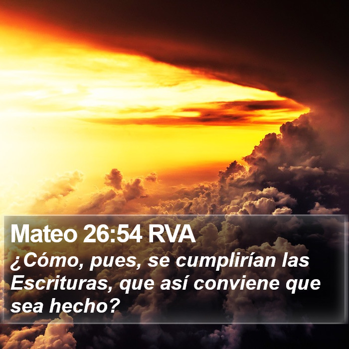 Mateo 26:54 RVA Bible Study