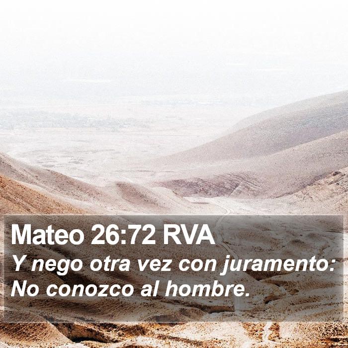 Mateo 26:72 RVA Bible Study