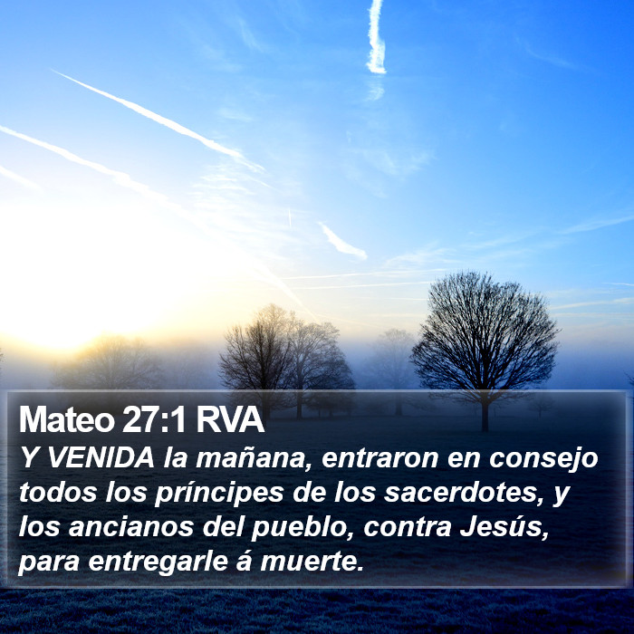 Mateo 27:1 RVA Bible Study