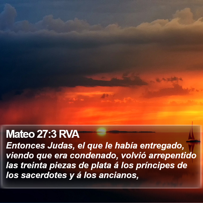 Mateo 27:3 RVA Bible Study