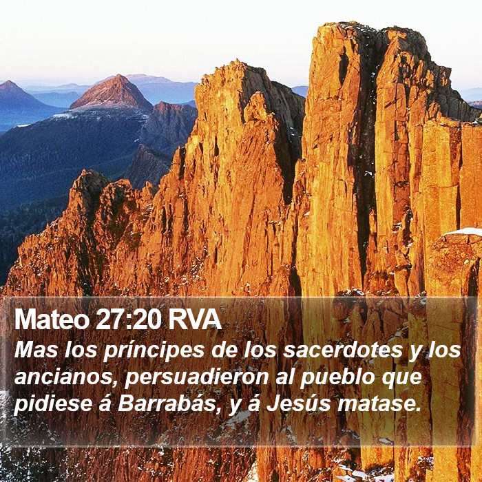 Mateo 27:20 RVA Bible Study