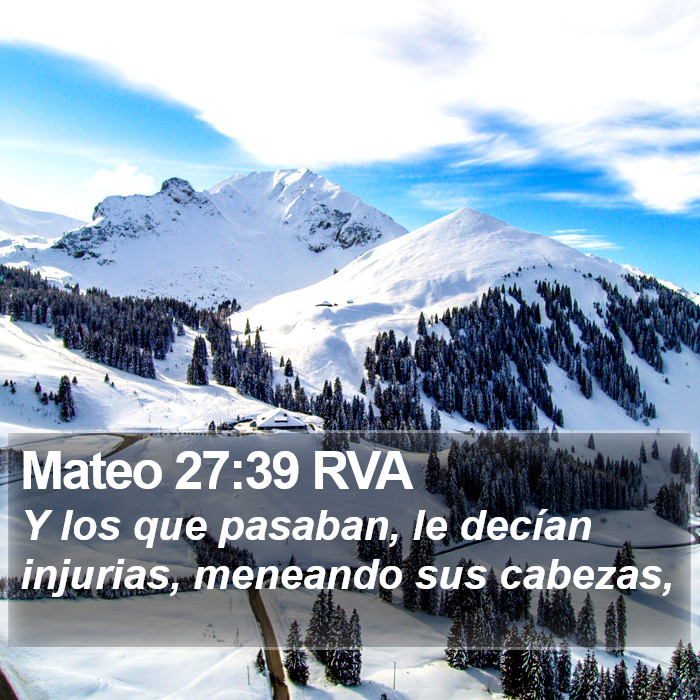 Mateo 27:39 RVA Bible Study