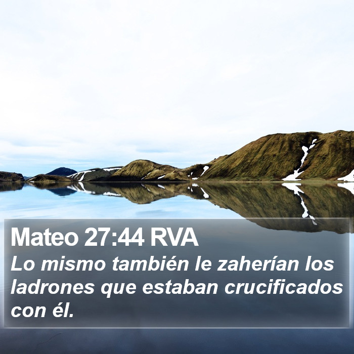 Mateo 27:44 RVA Bible Study