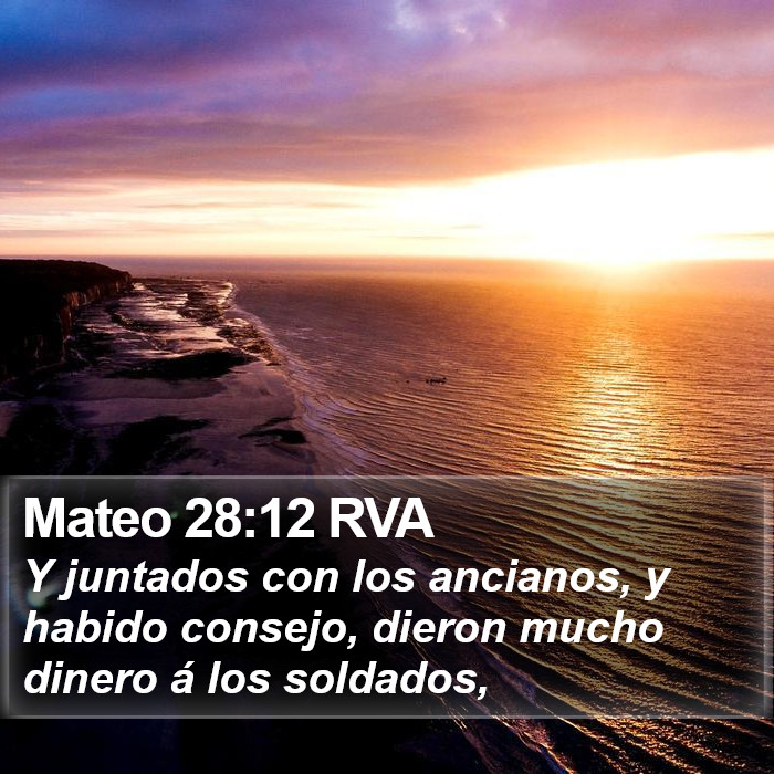 Mateo 28:12 RVA Bible Study