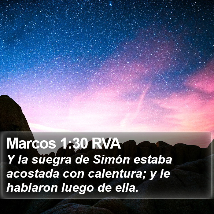 Marcos 1:30 RVA Bible Study