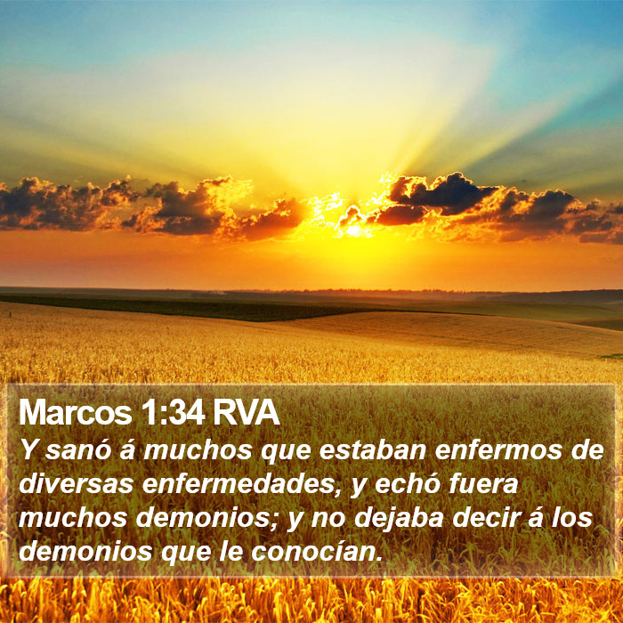 Marcos 1:34 RVA Bible Study