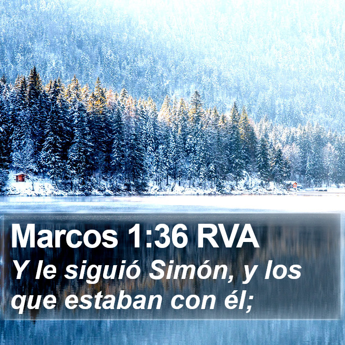 Marcos 1:36 RVA Bible Study