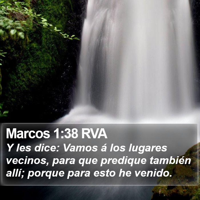 Marcos 1:38 RVA Bible Study