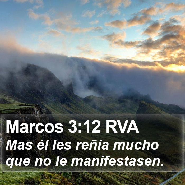 Marcos 3:12 RVA Bible Study