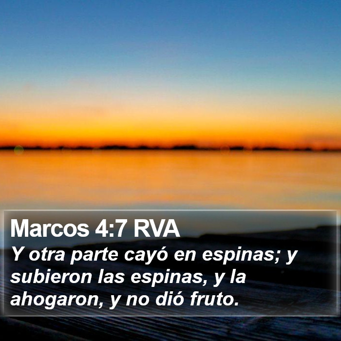 Marcos 4:7 RVA Bible Study