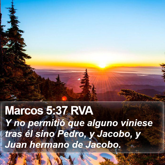 Marcos 5:37 RVA Bible Study