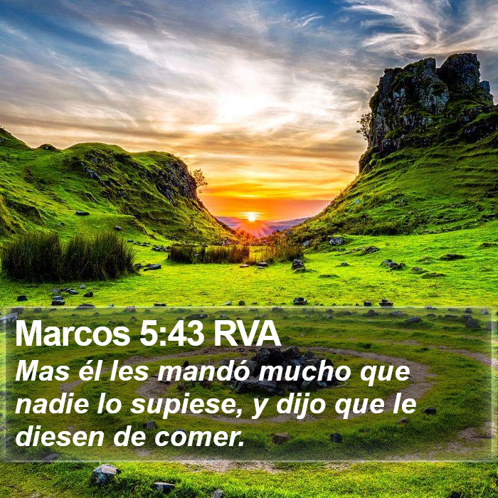 Marcos 5:43 RVA Bible Study