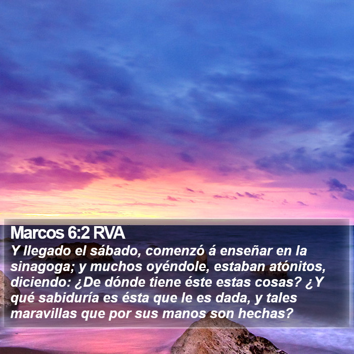 Marcos 6:2 RVA Bible Study