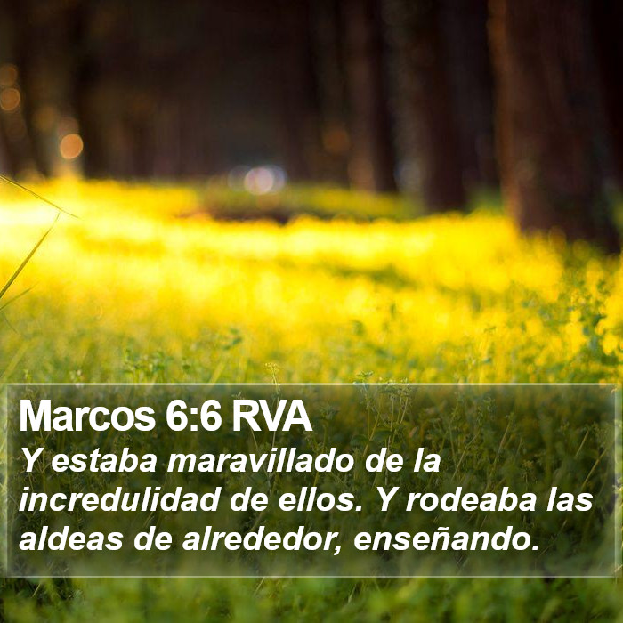 Marcos 6:6 RVA Bible Study