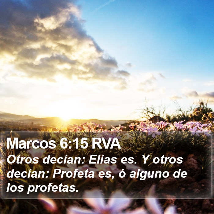 Marcos 6:15 RVA Bible Study