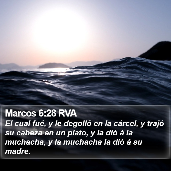 Marcos 6:28 RVA Bible Study