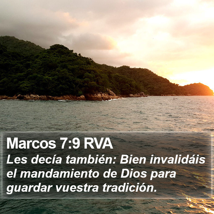 Marcos 7:9 RVA Bible Study