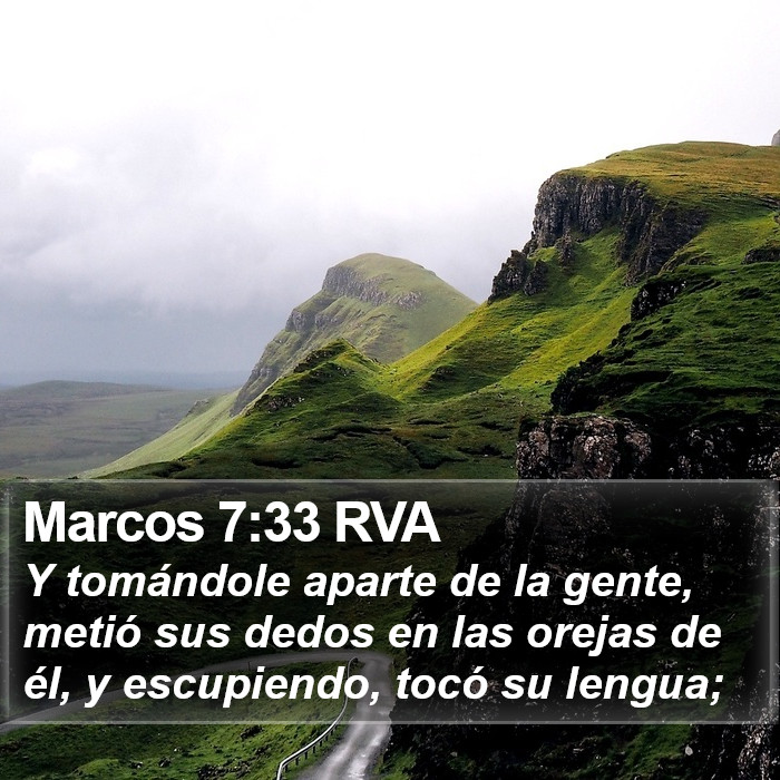 Marcos 7:33 RVA Bible Study