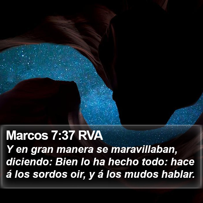 Marcos 7:37 RVA Bible Study