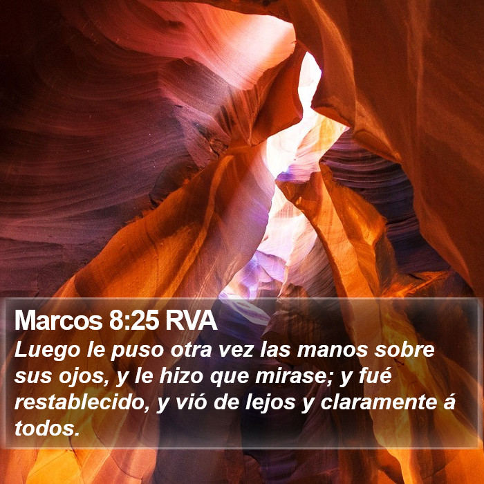 Marcos 8:25 RVA Bible Study