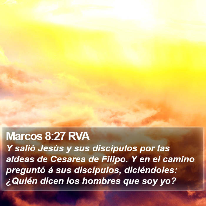 Marcos 8:27 RVA Bible Study